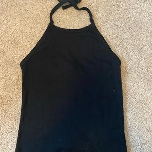 Black halter top